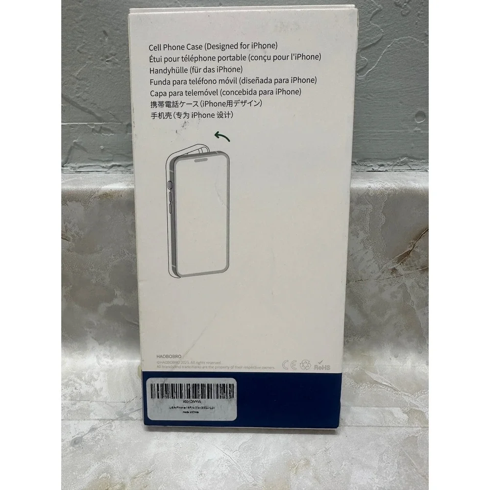HAOBROBRO Kickstand Series‎ Blue Translucent Cell Phone Case Designed for iPhone